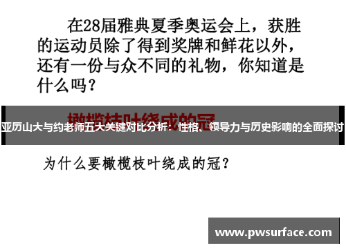 亚历山大与约老师五大关键对比分析：性格、领导力与历史影响的全面探讨
